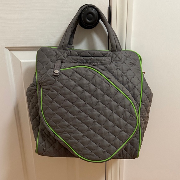 MZ Wallace Gray Quilted Pickleball Bag - Picture 1 of 6